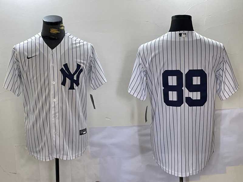 Men%27s New York Yankees #89 Jasson Dominguez White Cool Base Stitched Jersey->san diego padres->MLB Jersey